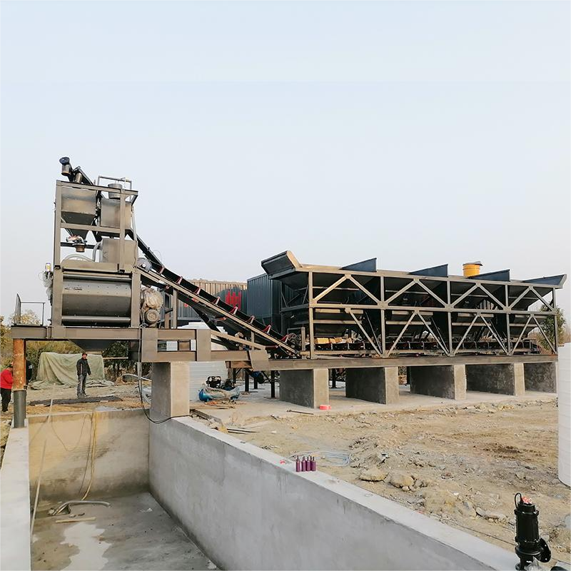 Fully automatic concrete mixing station_ Asia League Mixing and Batching Integrated Machine Stabilized Soil Mixing Station