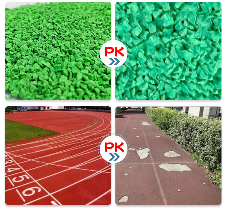 Ming Yuhanqin fully plastic plastic track, anti-aging, nail resistant, elastic, good track and field sports venue customization