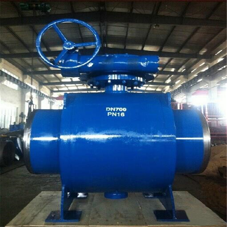 Fixed ball full bore welded ball valve Q367F-25C DN1200 for underground use in Juxintai heating pipeline network