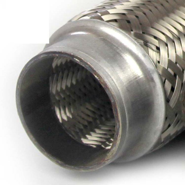 Flexible connection of exhaust pipe, automotive stainless steel braided double layer corrugated pipe, anti vibration