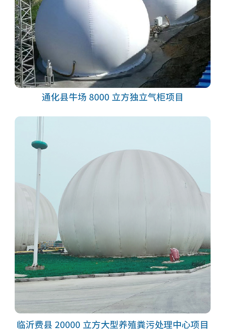 Flexible double membrane gas tank, independent gas storage tank, Hongshuo automatic control, dry biogas gas tank, biogas storage gas tank