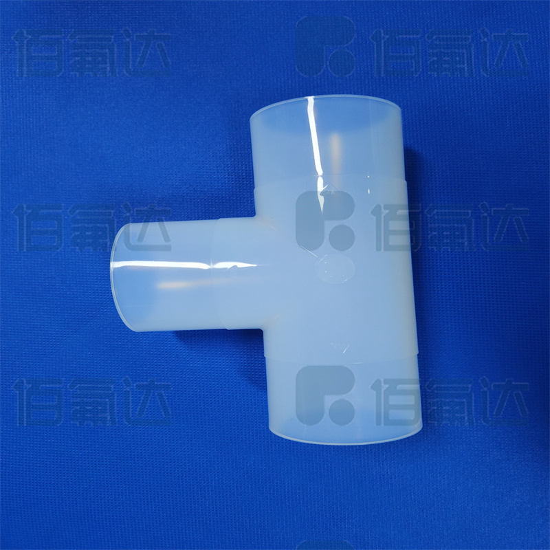 PFA welding joint tee pipe equal diameter tee joint manufacturer provides free samples