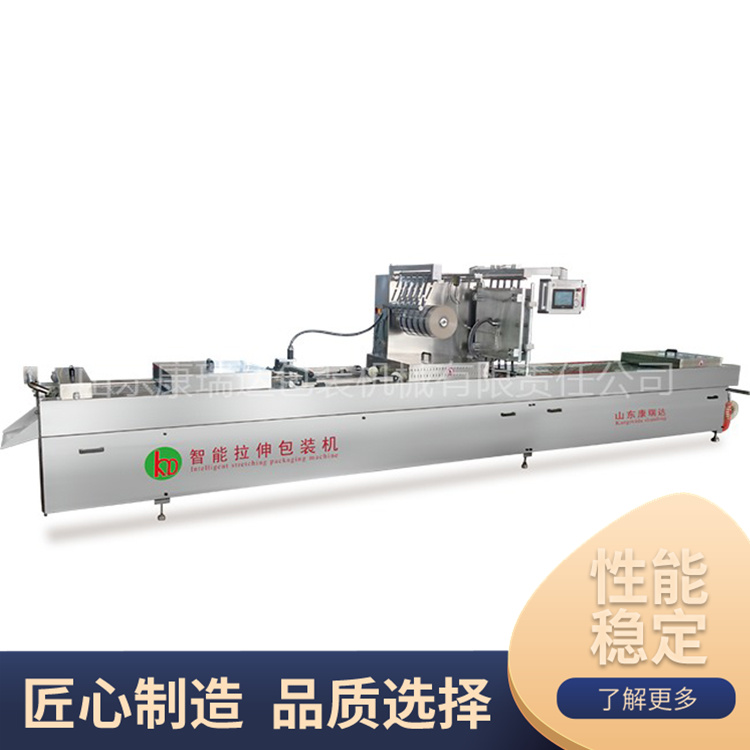 Full automatic packaging machine for sea cucumber and sea food Frozen food stretching film Vacuum packing equipment Vacuum pumping machine