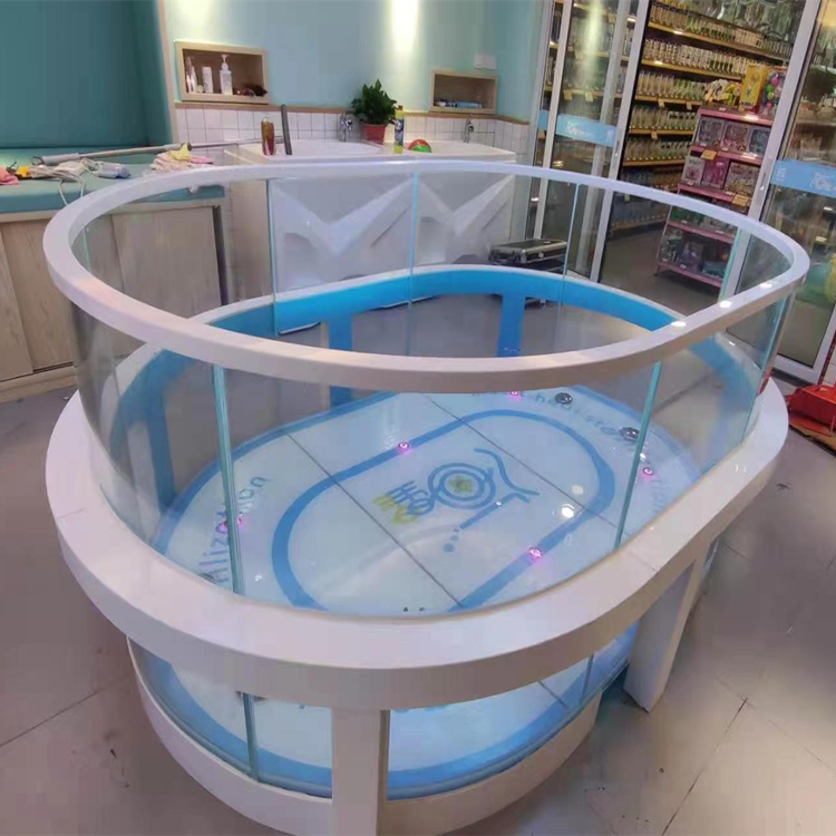 360 degree circular fully transparent swimming pool, commercial newborn bath pool, postpartum center, baby bath pool