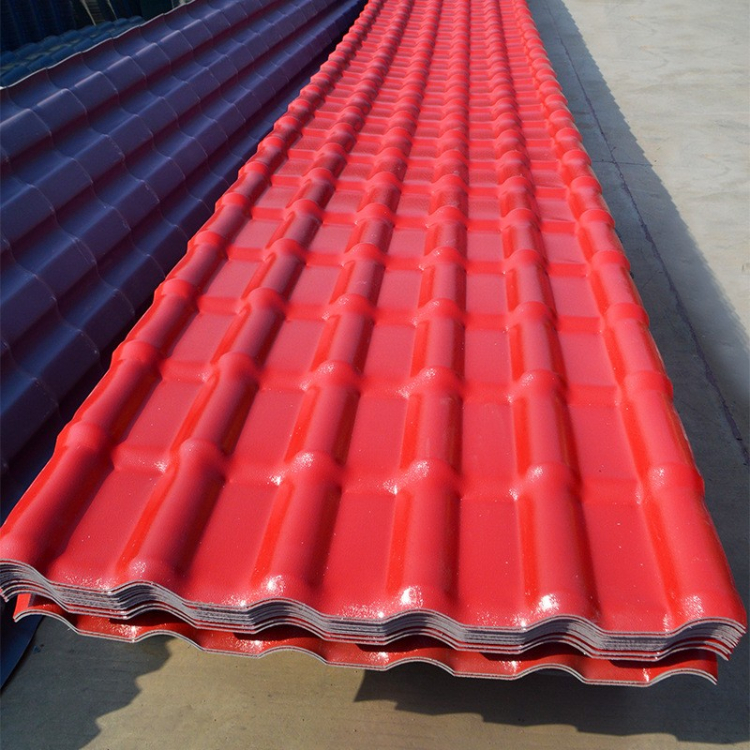 Flame retardant and thermal insulation resin tiles, thickened antique roof tiles, villa flat to sloping roof tiles