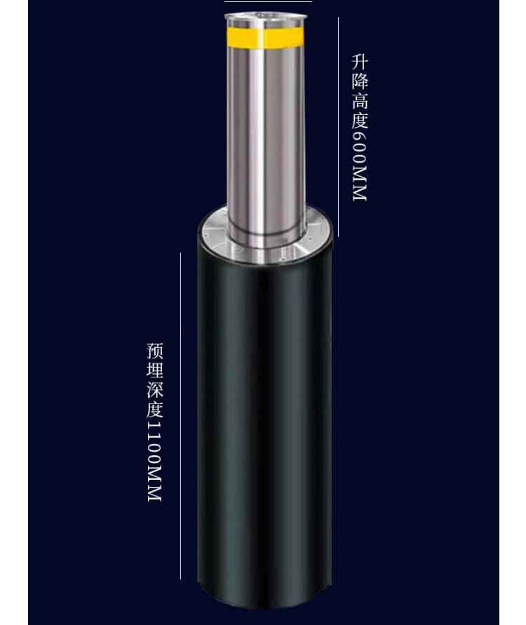 600 electric car stopper stainless steel anti-collision pile automatic isolation lifting column