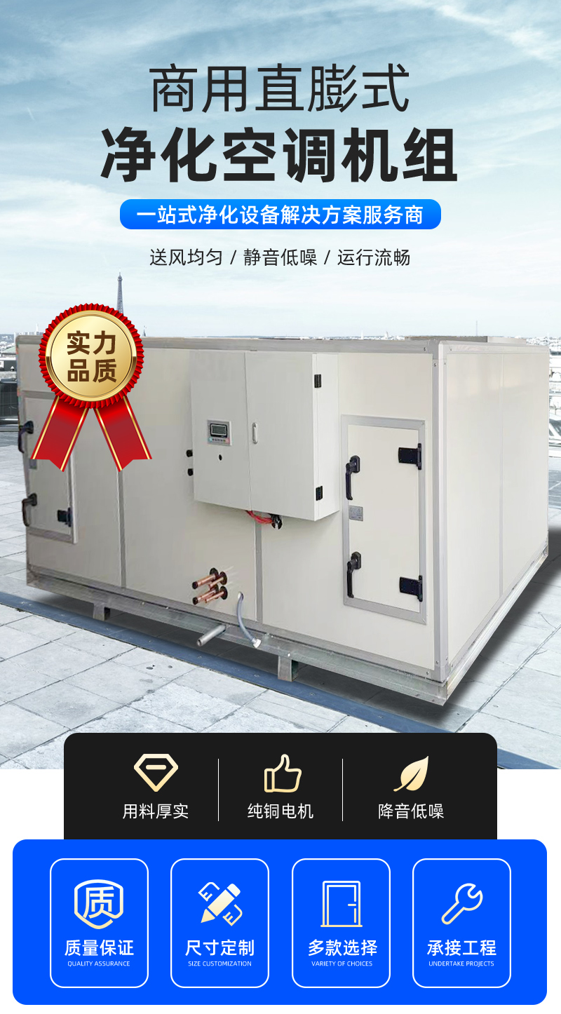 Direct Expansion Purification Unit Constant Temperature and Humidity Combined Air Cabinet Hoisting Cold and Warm Cabinet Type Direct Expansion Air Handling Unit