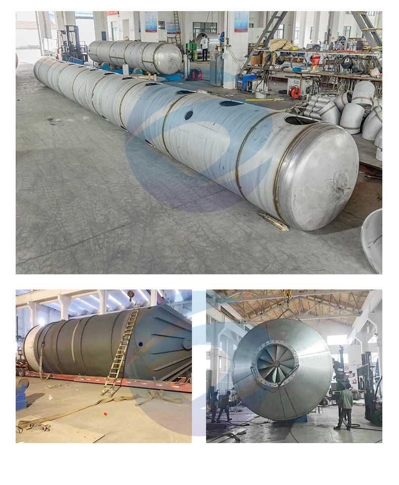 Stainless steel spray tower waste gas treatment equipment, desulfurization, purification, dust removal, water spray tower, customized by Dongrun manufacturer