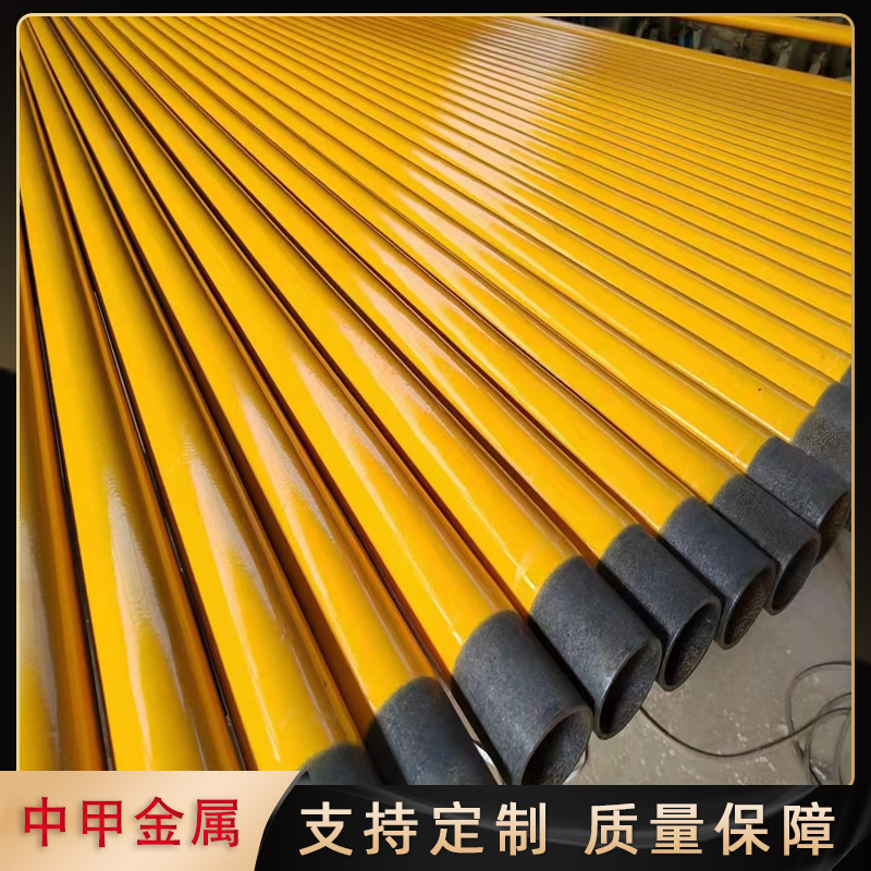 In stock DN50-400 coated steel pipes for mining use, both internal and external coated steel pipes are provided with sufficient supply support from Party A for customization