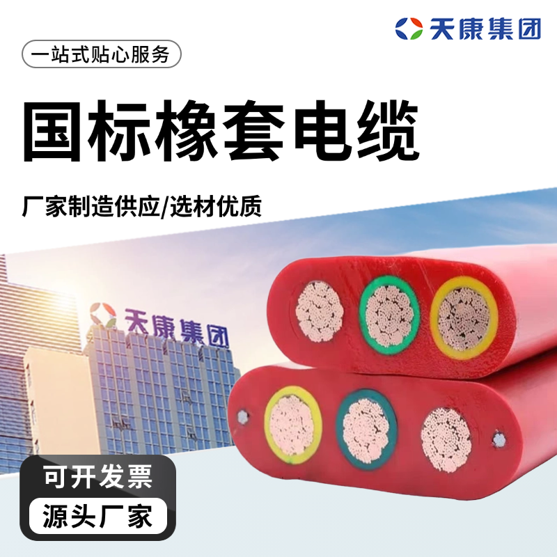 天康 L 国标橡套电缆 绝缘厚度0.3mm 工厂直售 物超所值