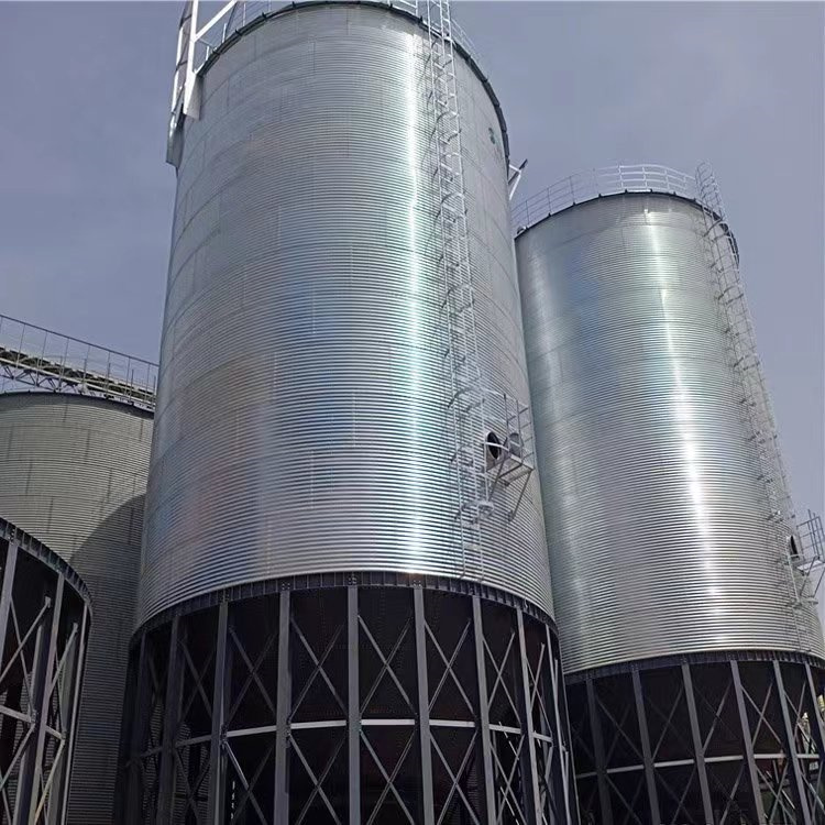 Kangcheng Galvanized Grain Steel Plate Warehouse 1500T Soybean Vertical Silo Batch Supply Steel Plate Grain Warehouse Carefully Manufactured