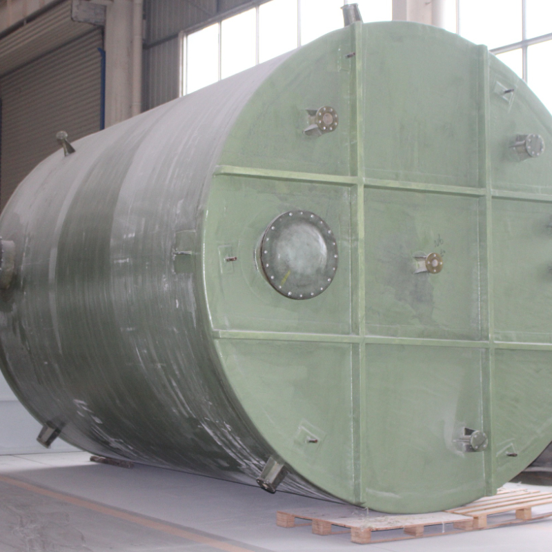 Wholesale production of FRP tank winding storage tank, fiberglass hydrochloric acid tank, vertical horizontal pressure tank