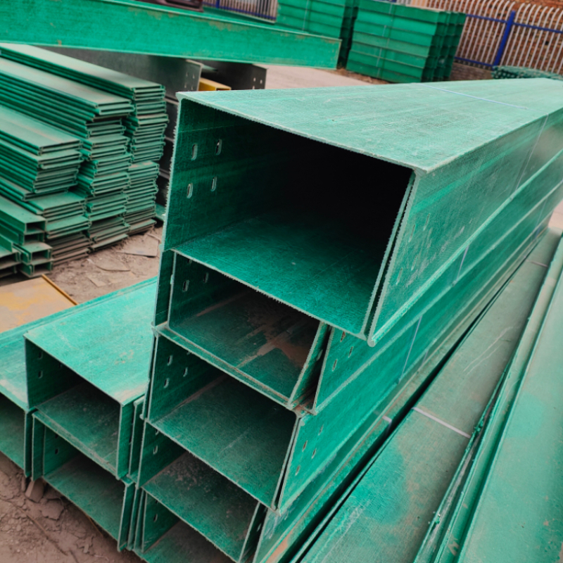 Wholesale of fiberglass trough type cable tray, SMC composite epoxy resin flame-retardant bridge, highway pipe box