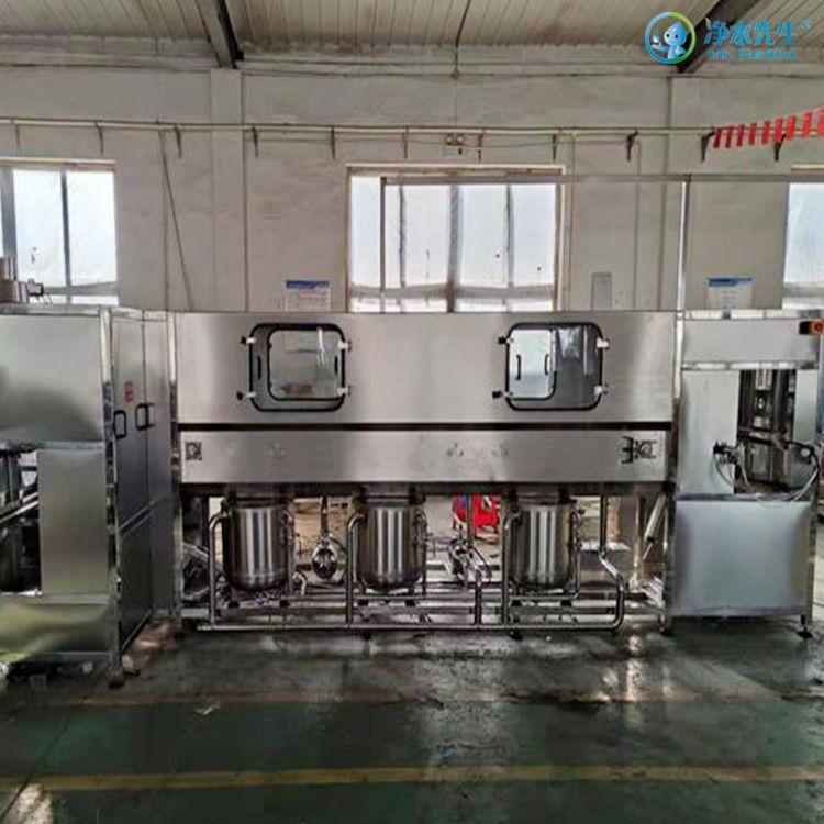 Fully automatic 5-gallon barreled water filling machine for liquid mineral pure water bottling production line equipment