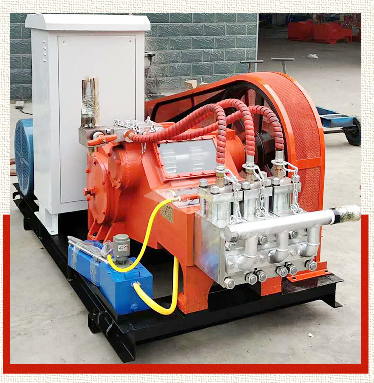 High pressure rotary jet pump 90E drilling rig supporting mud pump, three cylinder high flow plunger pump, reciprocating grouting machine reinforcement