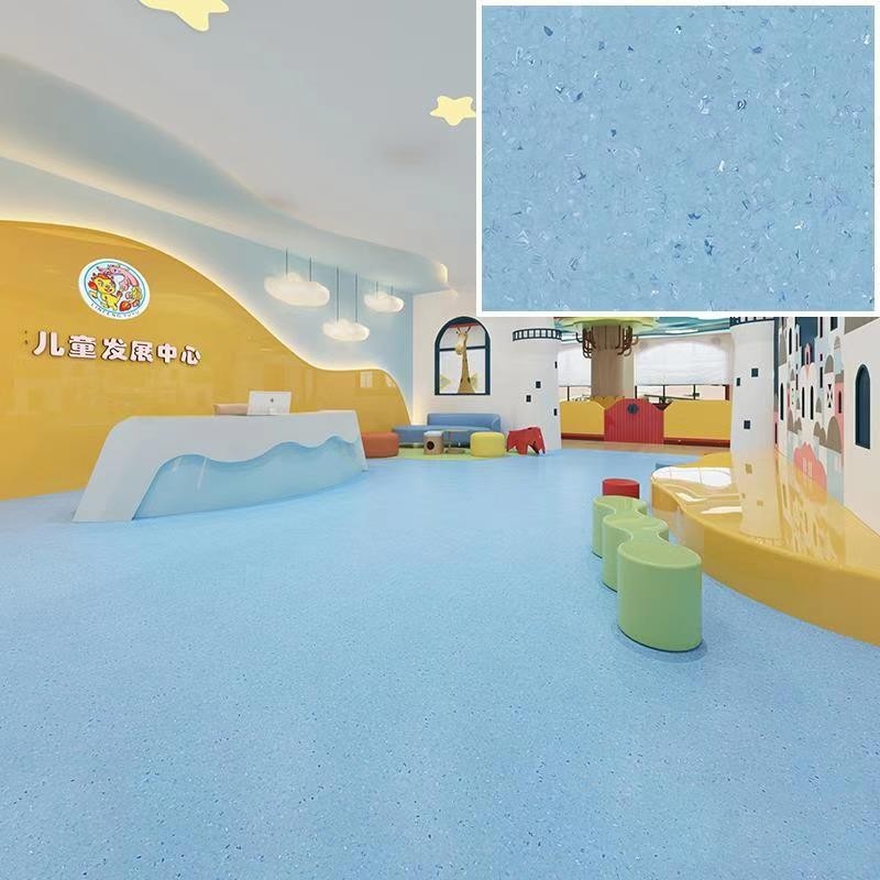 Waterproof and wear-resistant adhesive flooring in factory workshops, school cement flooring, dense bottom, composite elastic PVC plastic flooring