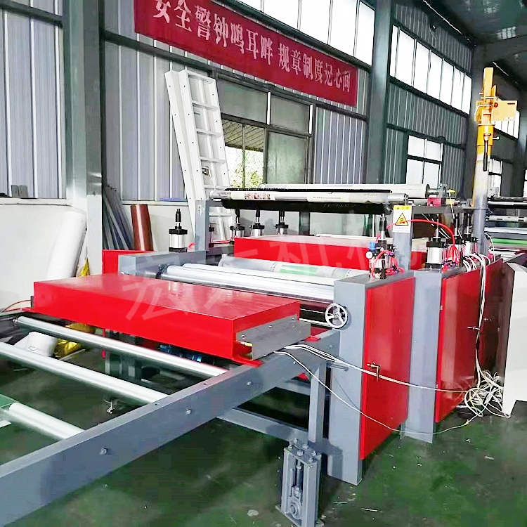 Fish belly white rock pattern board, wood grain paper flat pasting machine, wood veneer cold and hot adhesive film pasting machine, door-to-door installation guidance