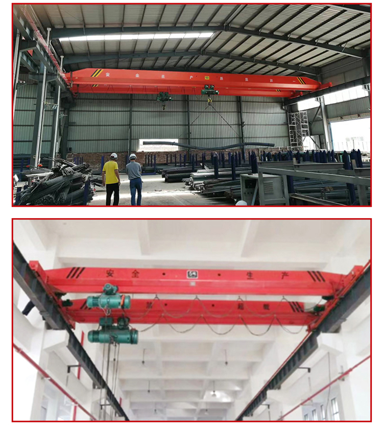 Small single beam traveling crane with electric remote control suspension for indoor bridge crane