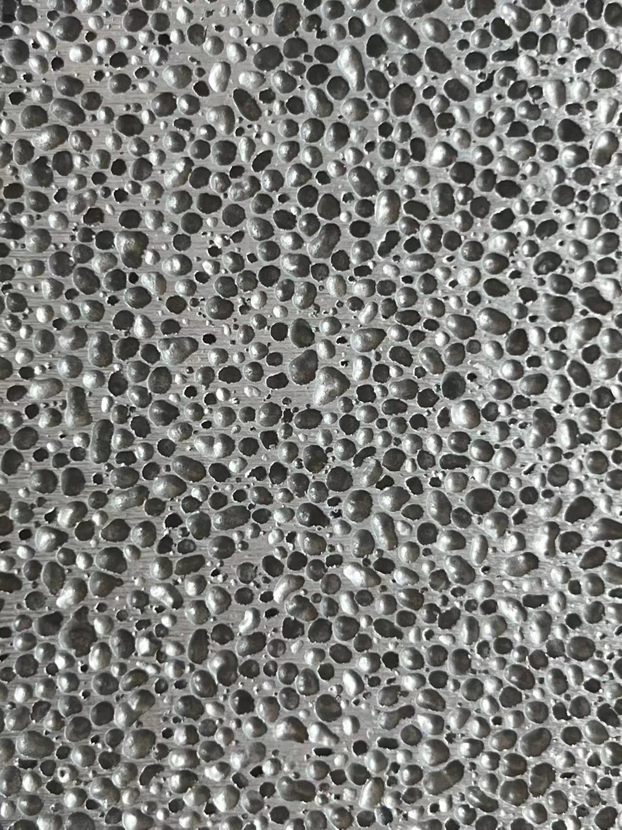 High density sound-absorbing, sound insulation, sound attenuation and noise reduction Foamed aluminum decorative new material Through hole foam aluminum thickness can be determined