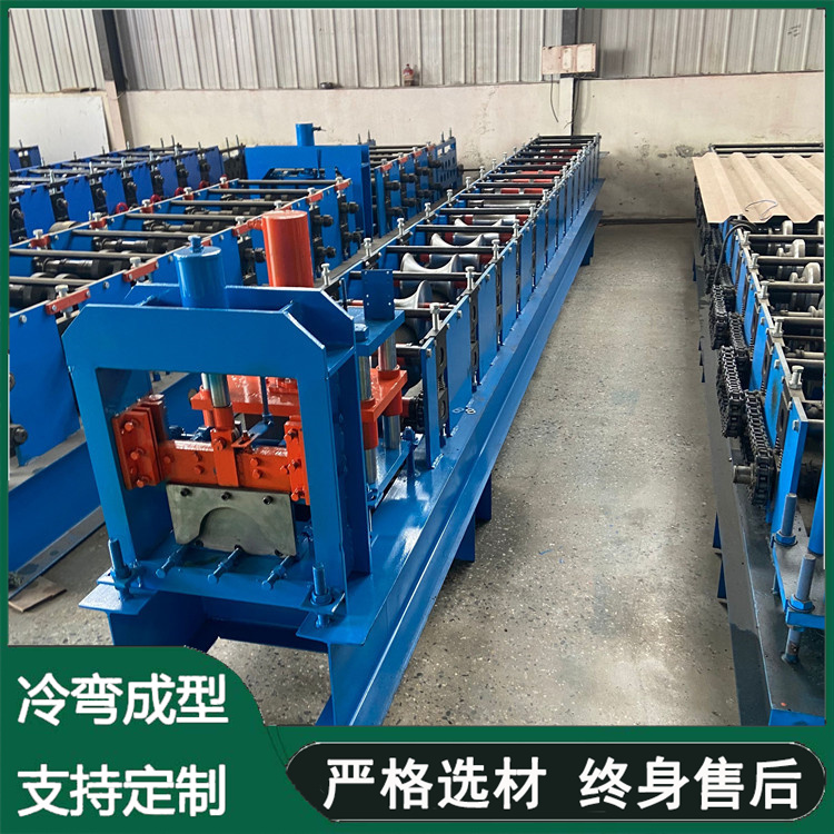 Roof Ridge Tile Color Steel Plate Press Tile Machine Triangle Ridge Tile Equipment Customized by Qiangke Laitu