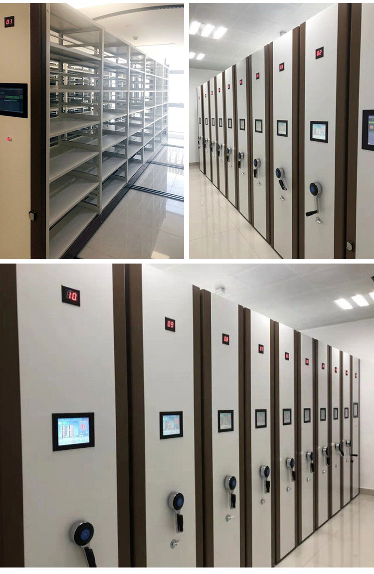 Kefeiya Intelligent Dense Shelf Archive Storage Data Shelf Library Movable Track Dense Cabinet