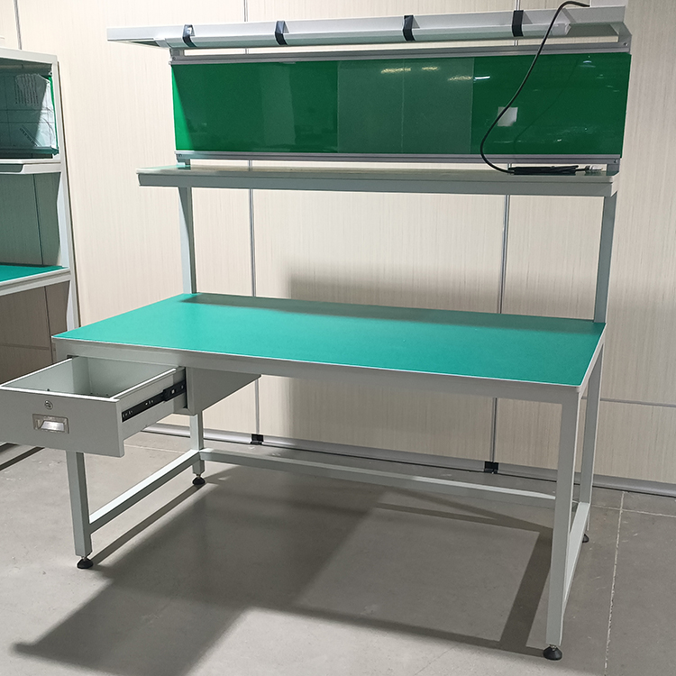 Anti static work table inspection bench with various specifications can be customized for employee operation and testing