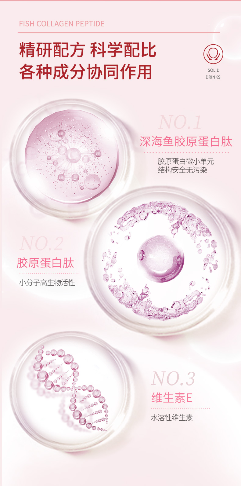 Fish collagen peptide revitalizing skin solid beverage can be OEM OEM OEM