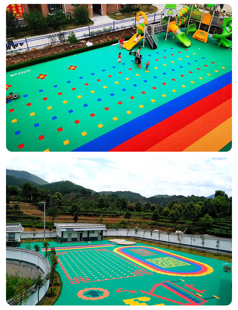 Haokang School Outdoor Sports Specialized Basketball and Badminton Field Suspended Assembly Floor