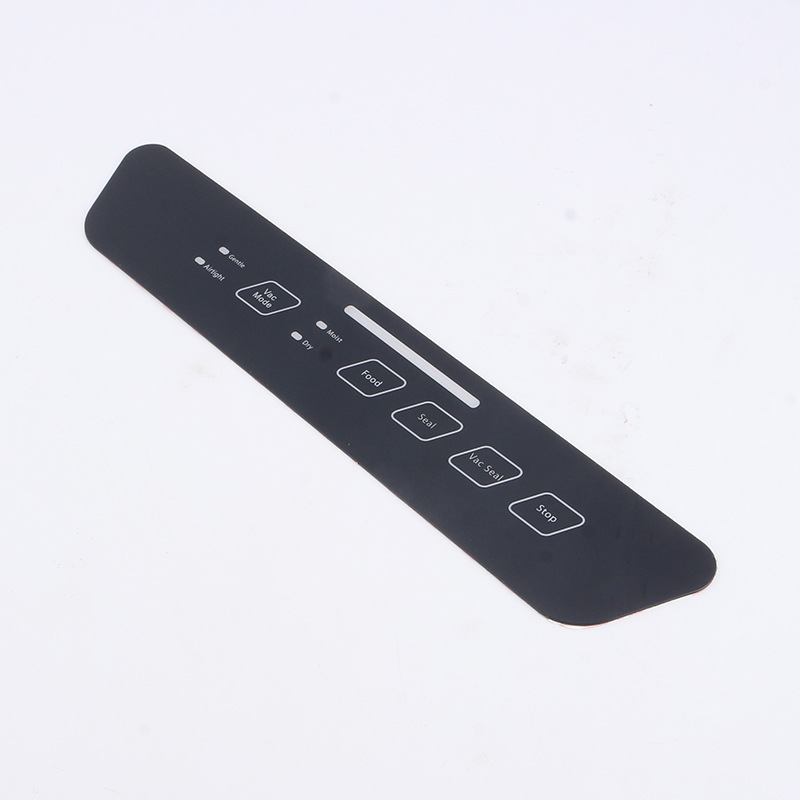 PVC panel with label on the membrane switch surface of the electric meter, silk screen printed membrane panel, sample making and customization