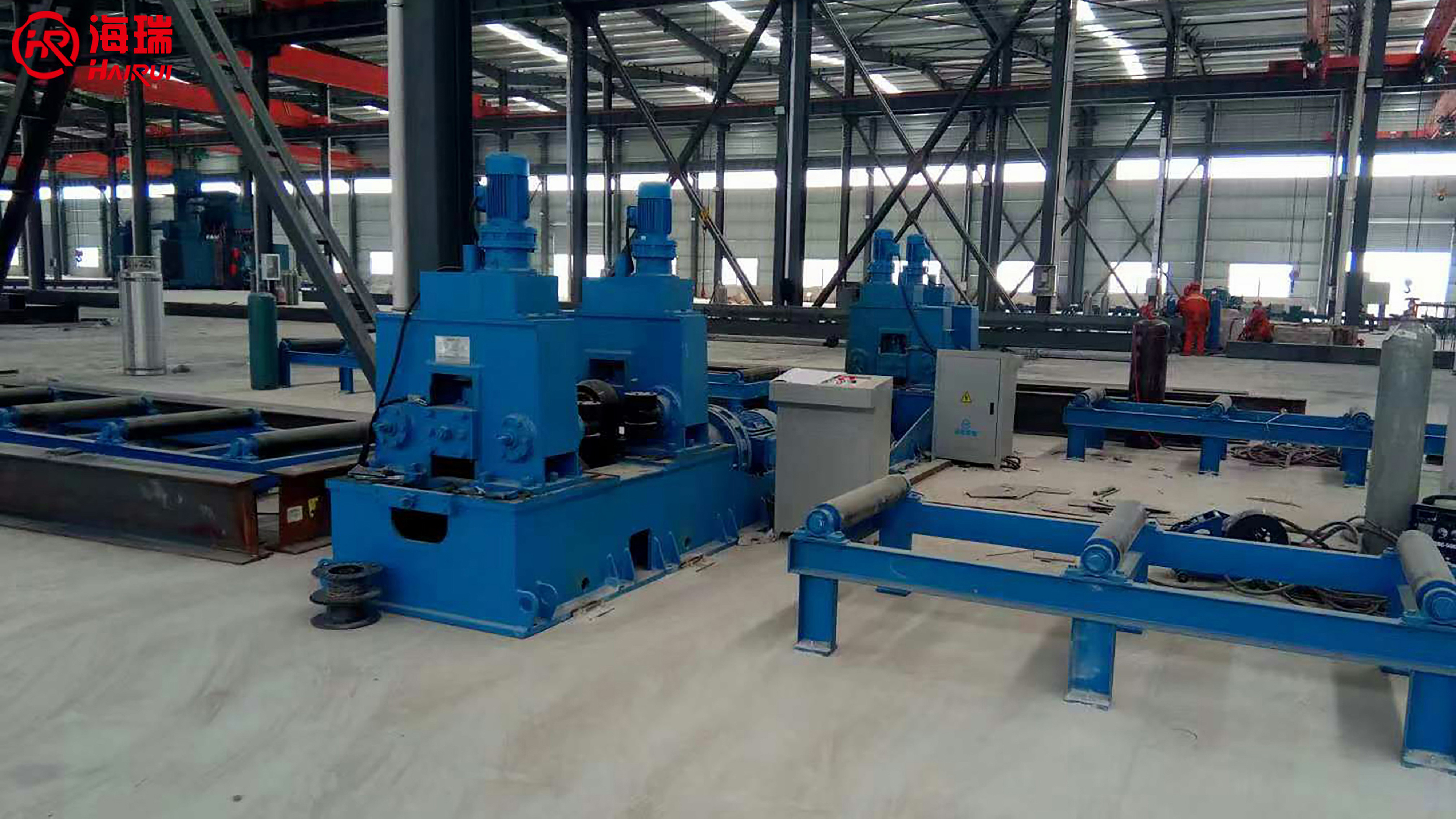 Hairui Welding and Cutting H-shaped Steel Straightening Machine Efficient Steel Structure Straightening Automatic Straightening Top and Bottom Pressing