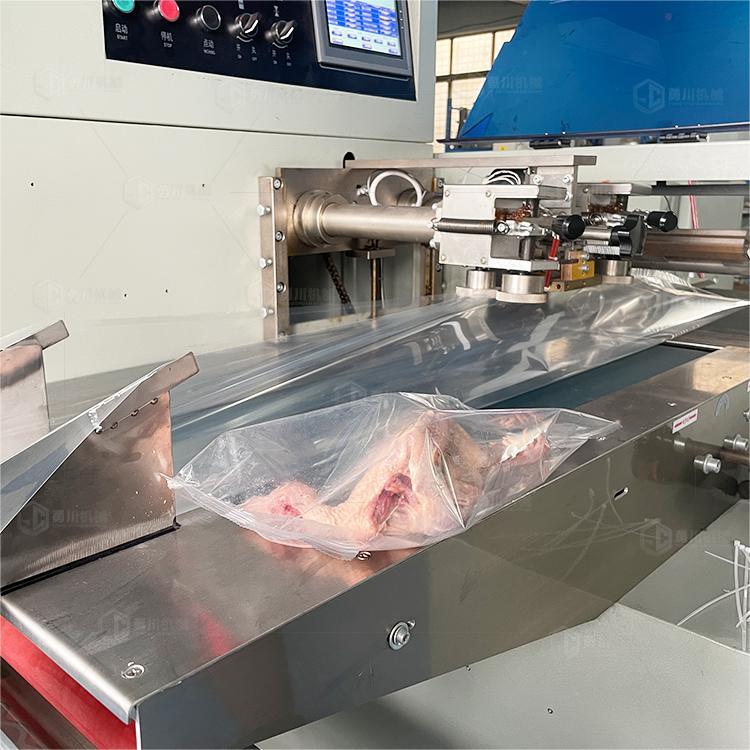 Iced Fresh Chicken Packaging Machine Model Yongchuan 600 Fresh Goose Bagging Machine Frozen Pigeon Preservation Packaging Equipment