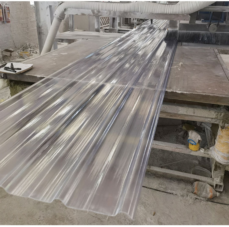 Caisen fusible board, frosted board, fiberglass daylighting tile, ceiling, wave shaped flame retardant ceiling, greenhouse daylighting