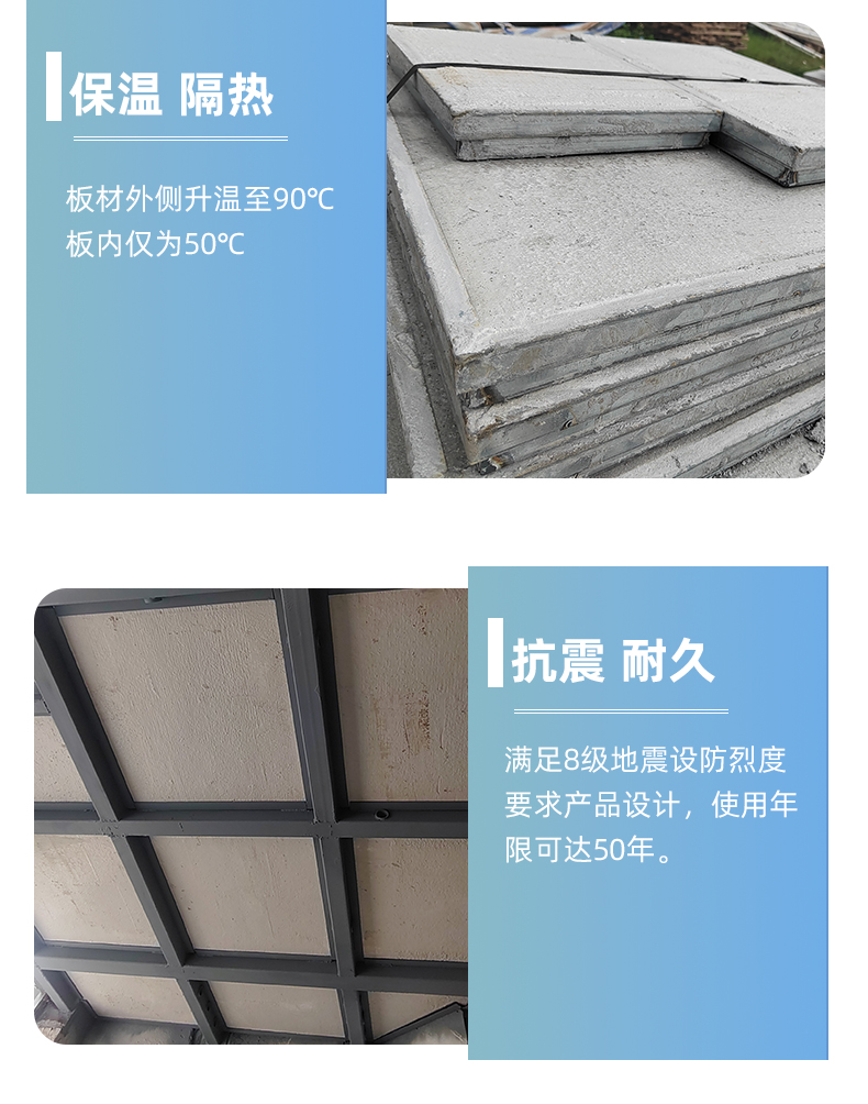 Sufficient supply of steel skeleton lightweight floor panels for office buildings, with good sound insulation effect from Zhongxi Building Materials