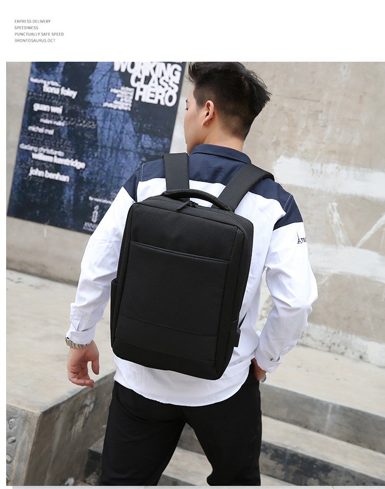 【 Customized 】 Men's backpack with large capacity and multifunctional laptop backpack for students