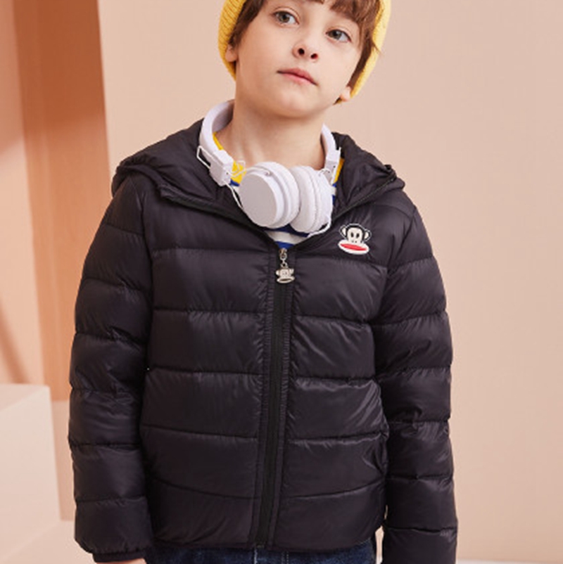 Macedonian winter thickened down jacket Korean version casual boys and girls' warm cotton jacket jacket woven children's clothing wholesale