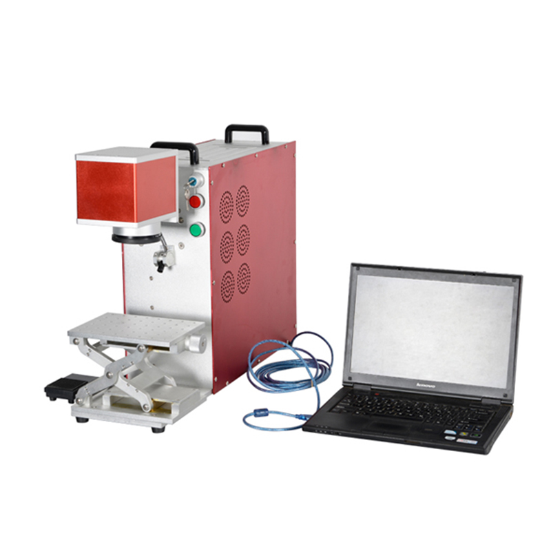 Portable fiber laser marking machine Small mini QR code laser radium marking machine