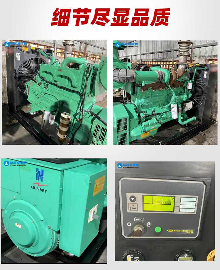 200 kW Cummins second-hand generator set sold NTA855-GA configuration three-phase brushless Stanford motor