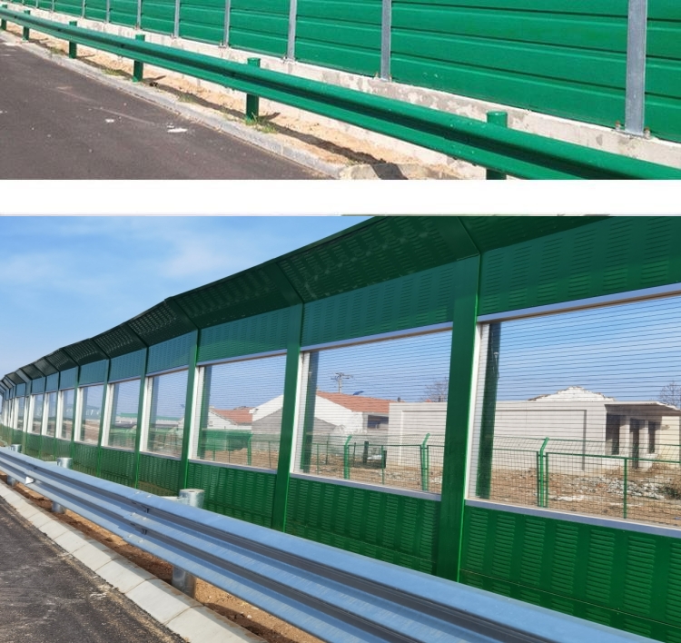 Expressway Sound Barrier Community Factory Transparent Sound Barrier Air Conditioning External Unit Noise Reduction Metal Sound Barrier Wall Barrier