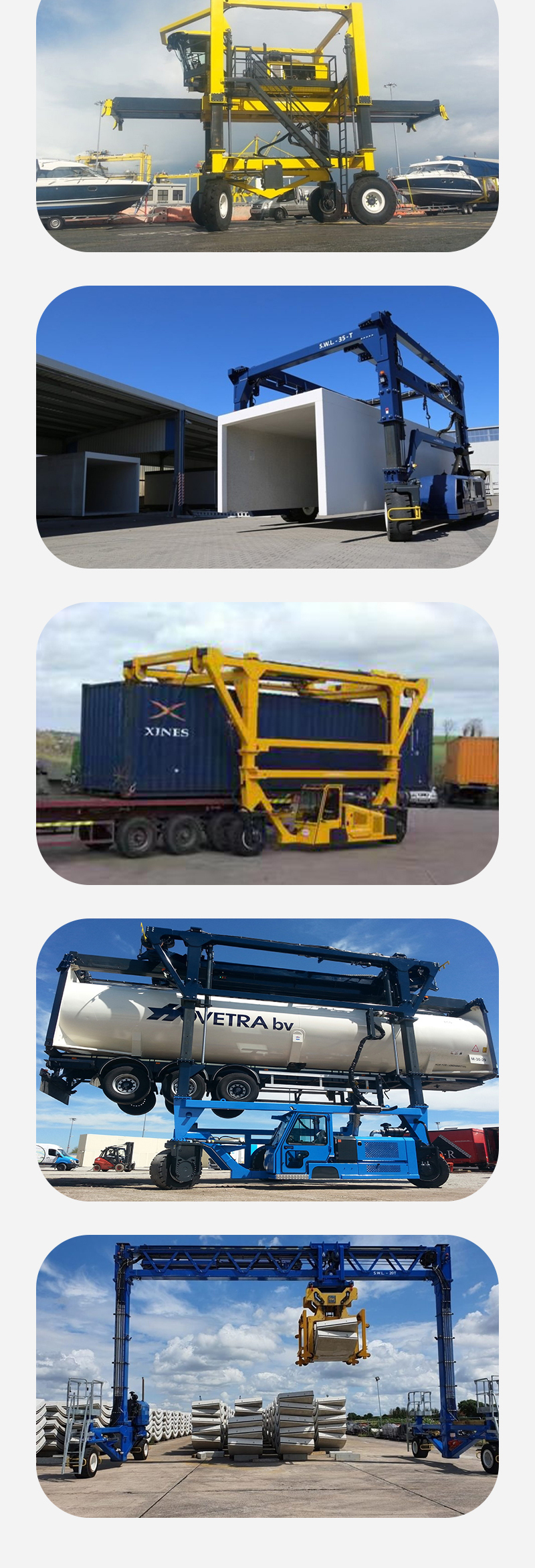 Qianjun split type elevator container dedicated crane for small and medium-sized container yards