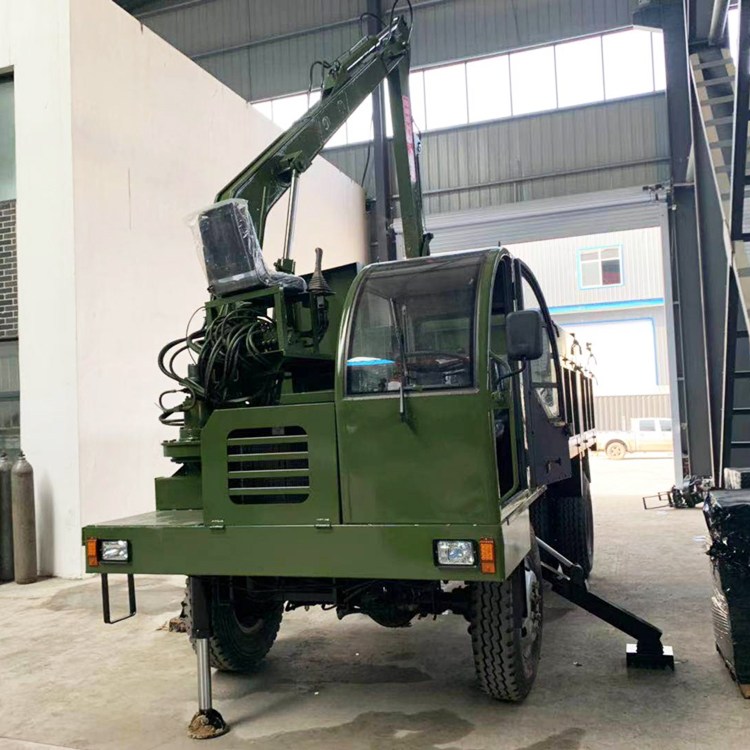 种植林挖坑运输一体 挖沙挖淤泥运输车 多用途农用车随车挖 鼎盛