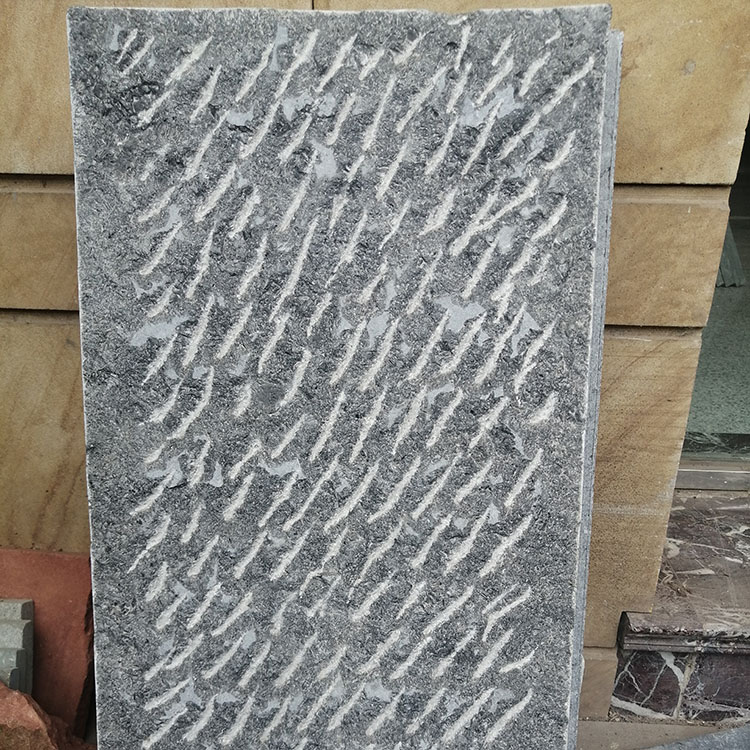 Supply natural black bluestone garden scenic area courtyard floor paving stone ladder stone source factory can be customized