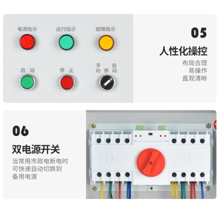 Automatic fire inspection cabinet, spray pump control cabinet, smoke exhaust fan control box, dual power supply cabinet, mechanical emergency start