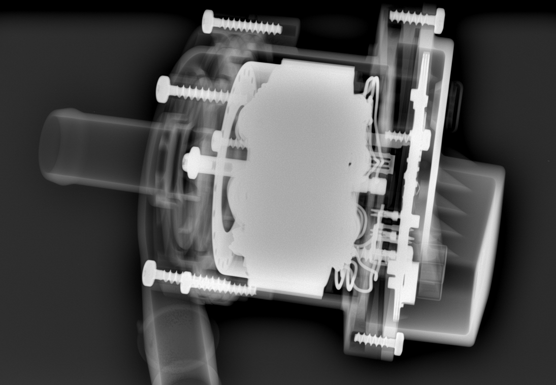 Portable X-ray machine for non-destructive testing of concrete components - Detection of air holes, bubbles, and cracks