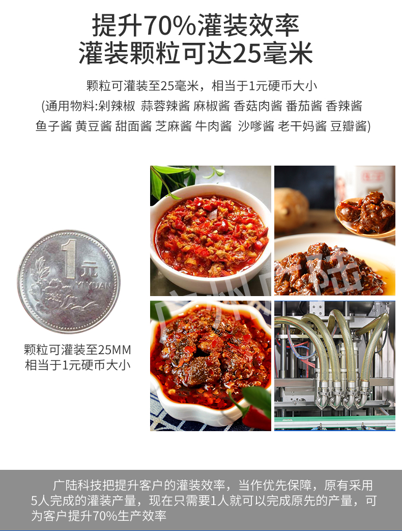 Chopped Chili Pepper Filling Line Fully Automatic Chaotian Huanggong Pepper Garlic Minced Chili Pepper Filling Machine Chili Sauce Filling Production Line