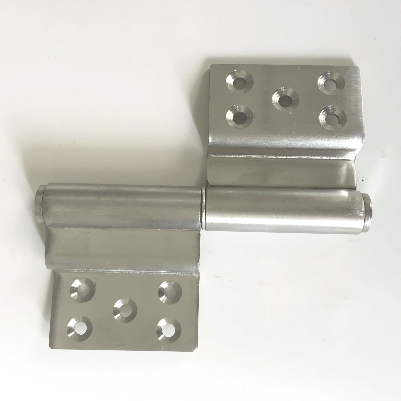 4-hole bent flag shaped hinge stainless steel 201 flag shaped furniture cabinet fireproof door hinge