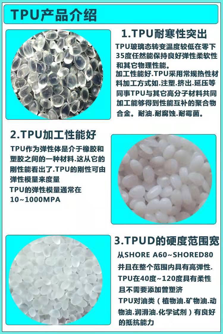 Hydrolysis resistant TPU German BASF 1198A10 extrusion grade antibacterial low temperature resistant 30 degree tpu polyurethane raw material