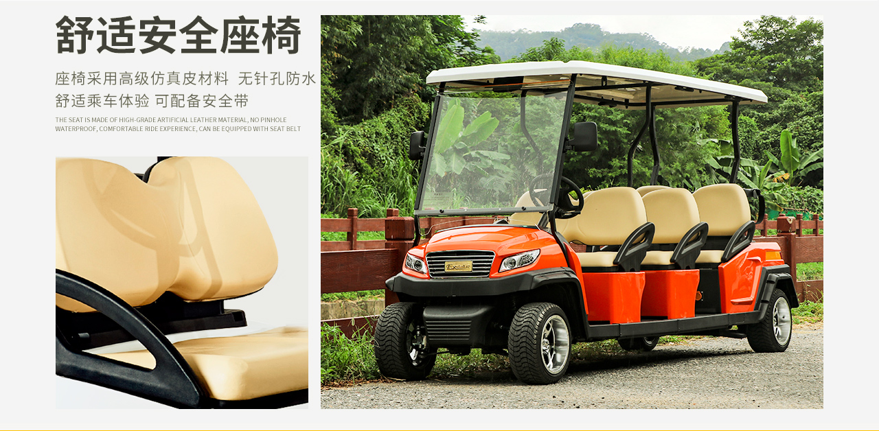 Donglang New Energy 6 seat golf cart - property patrol scenic spot Tour bus service - M1S6