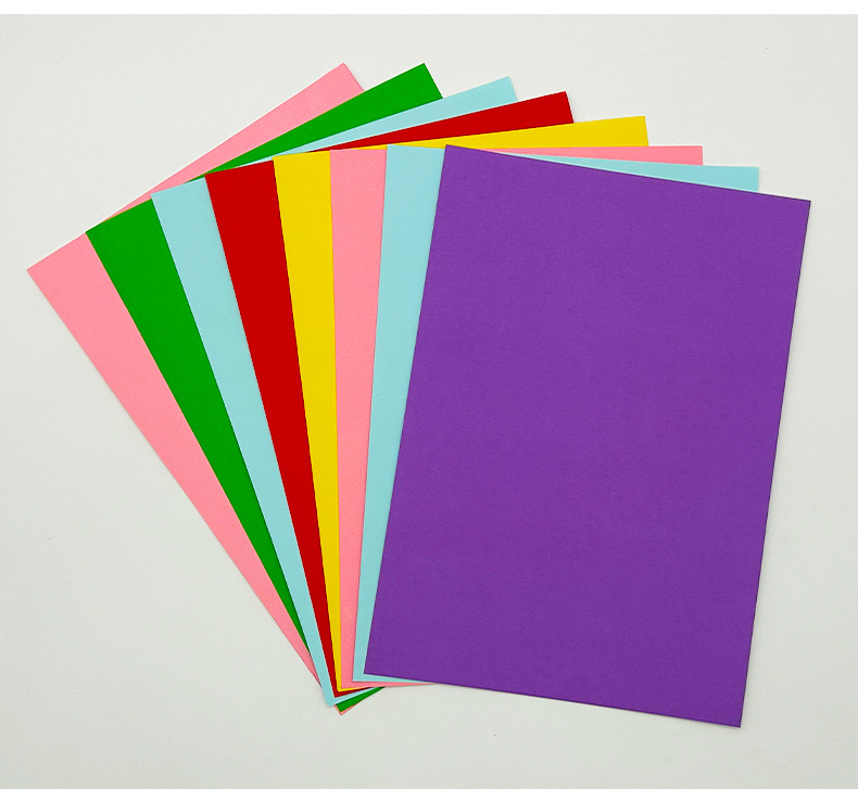 Wholesale of color card paper by manufacturers, handmade cover, greeting card album, painting, children's DIY, multi specification color card paper