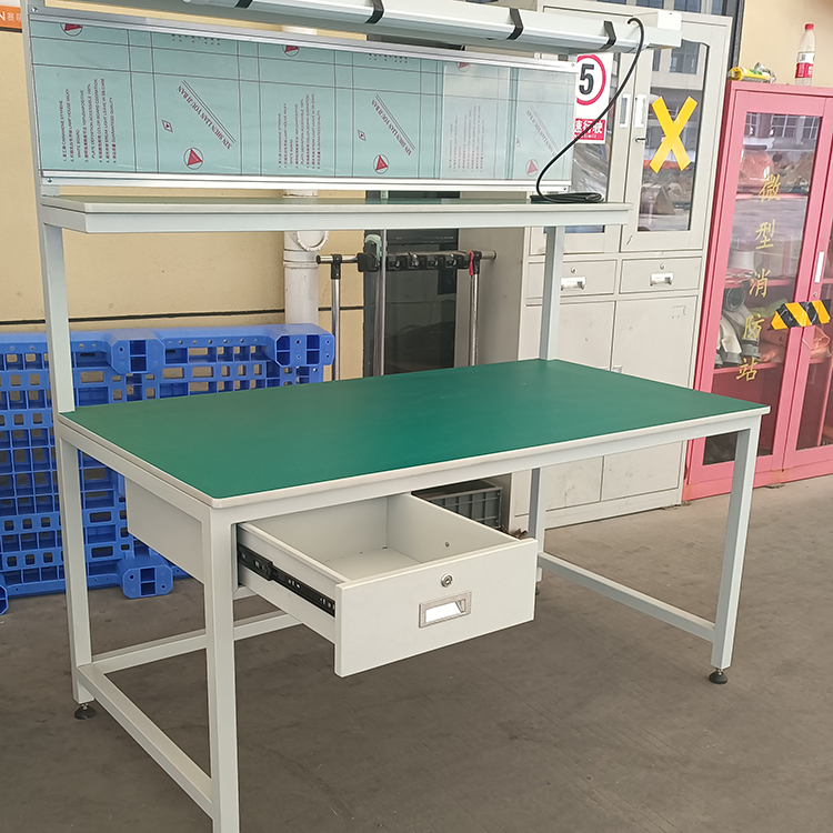 Anti static work table inspection bench with various specifications can be customized for employee operation and testing