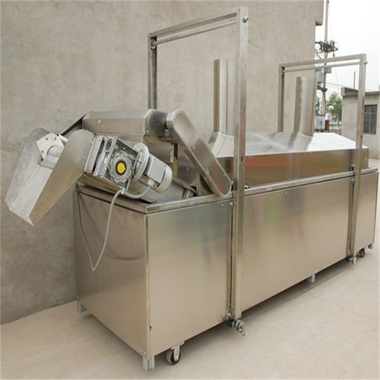 Fully automatic fryer, peanut frying equipment processing, customized manufacturer, direct supply to Baisheng